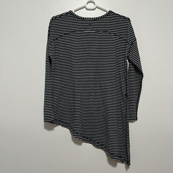 Lululemon To The Point‎ Long Sleeve Modern Stripe Heathered Black White - Picture 5 of 9
